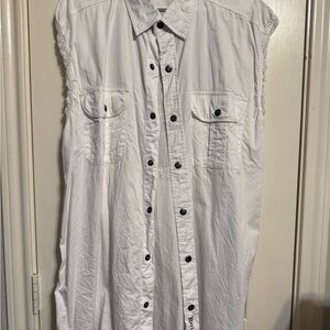 Harley Davidson Shirt Motorcycles Biker White Sleeveless Big Eagle Men SZ 2xl